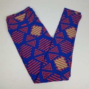 Lularoe TC Leggings Plus Tall Curvy Blue NWOT